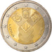 Latvia, 2 Euro, 100 ans des pays baltes, 2018, MS(63), Bi-Metallic, KM:New