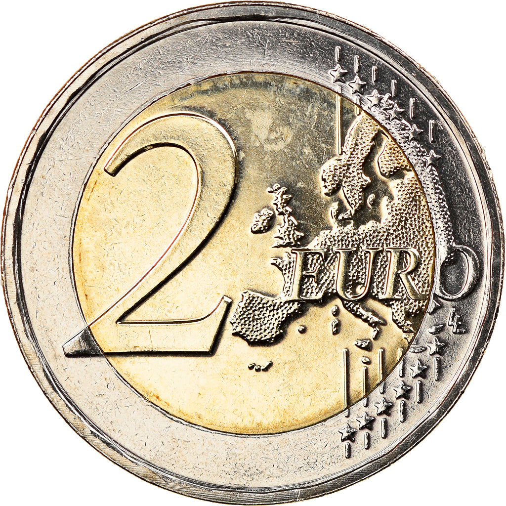 Luxemburg, 2 Euro, 175e anniversaire de la mort du grand-duc Guillaume Ier