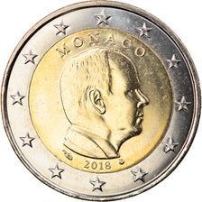 Monaco, 2 Euro, 2018, Albert Umlauf Münze, UNZ, Bi-Metallic, Gadoury:MC 195