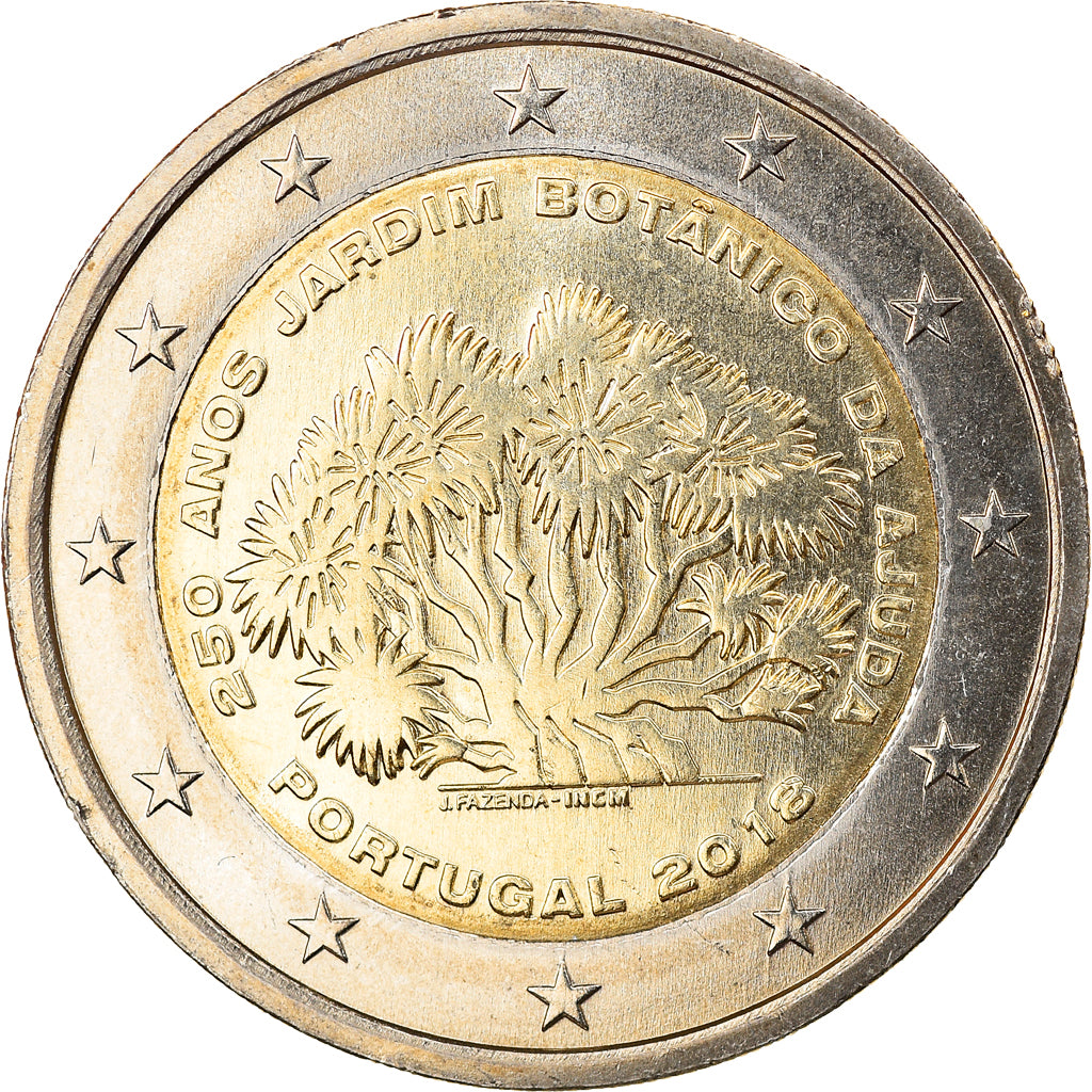 Portugal, 2 Euro, Jardin botanique d'Ajuda, 2018, MS(63), Bi-Metallic, KM:New