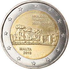 Malta, 2 Euro, Temples, 2018, MS(63), Bi-Metallic, KM:New