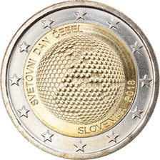 Slovenia, 2 Euro, Journée mondiale des abeilles, 2018, SPL, Bi-metallico