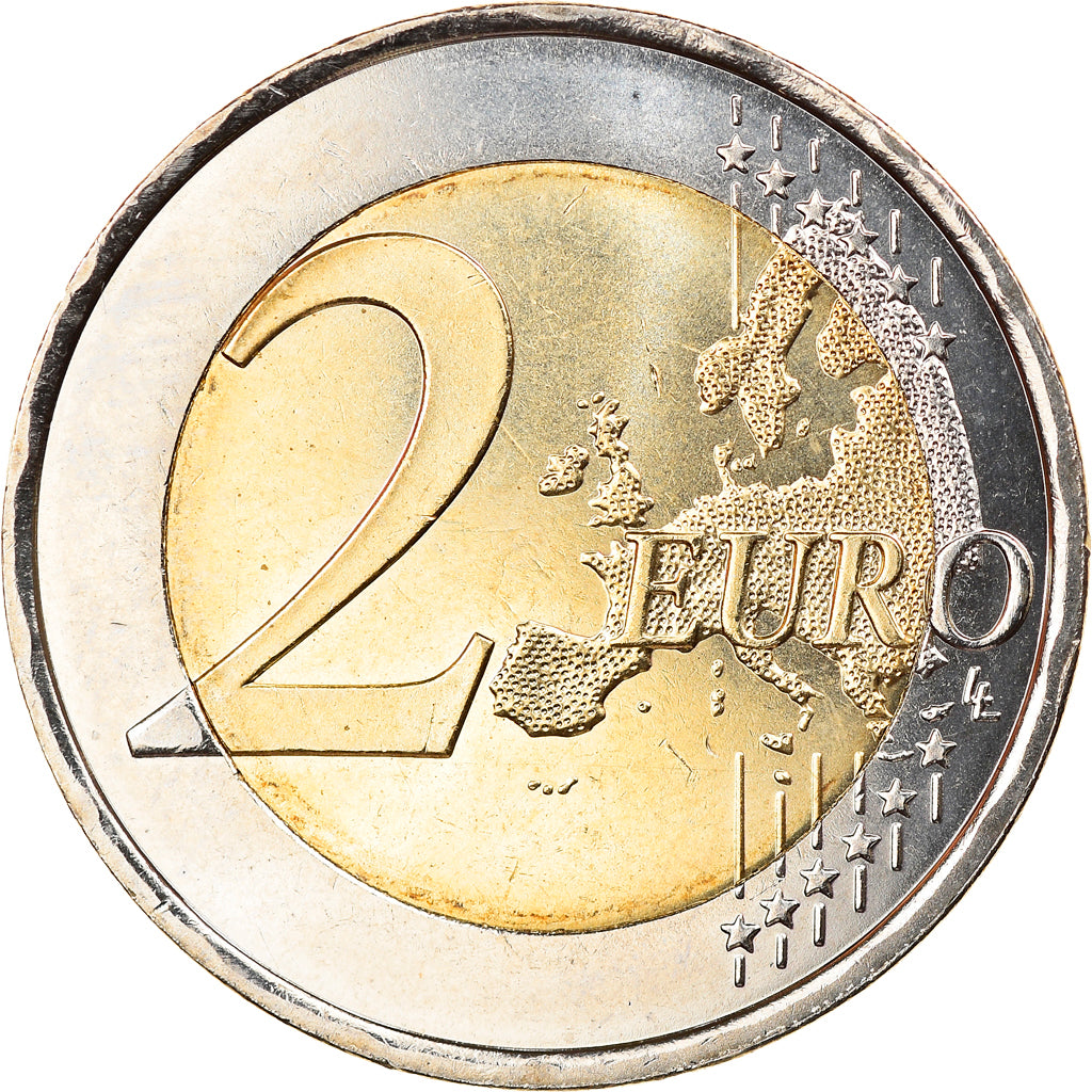 Andorra, 2 Euro, 2018, les armoiries de l'Andorre et la devise, SC, Bimetálico