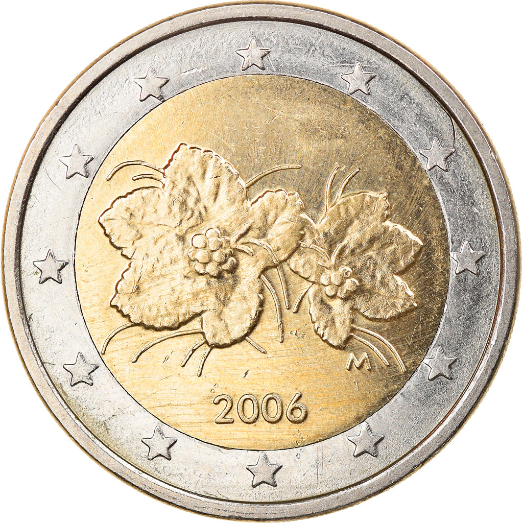 Finlandia, 2 Euro, 2006, Vantaa, BB+, Bi-metallico, KM:105
