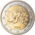 Finlandia, 2 Euro, 2006, Vantaa, BB+, Bi-metallico, KM:105