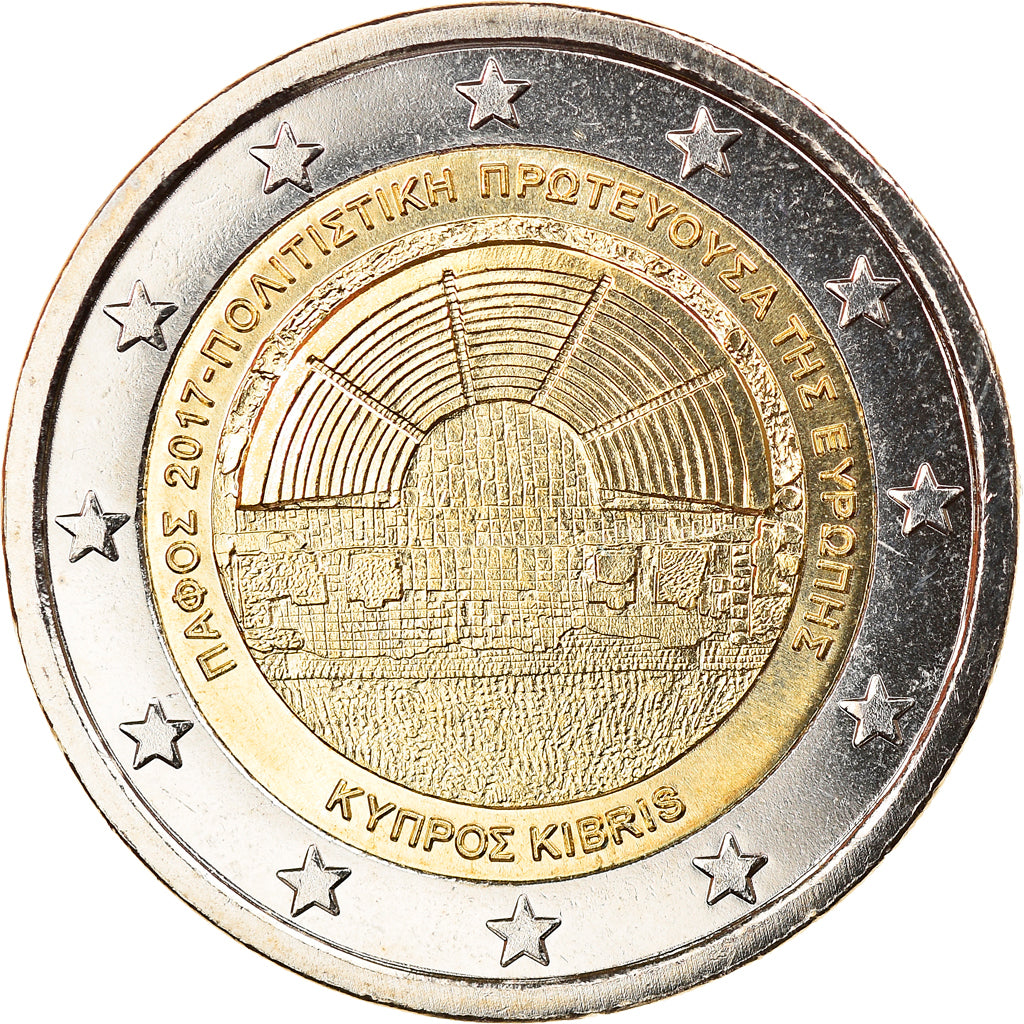 Zypern, 2 Euro, European Capital Of  Culture, 2017, UNZ, Bi-Metallic, KM:New