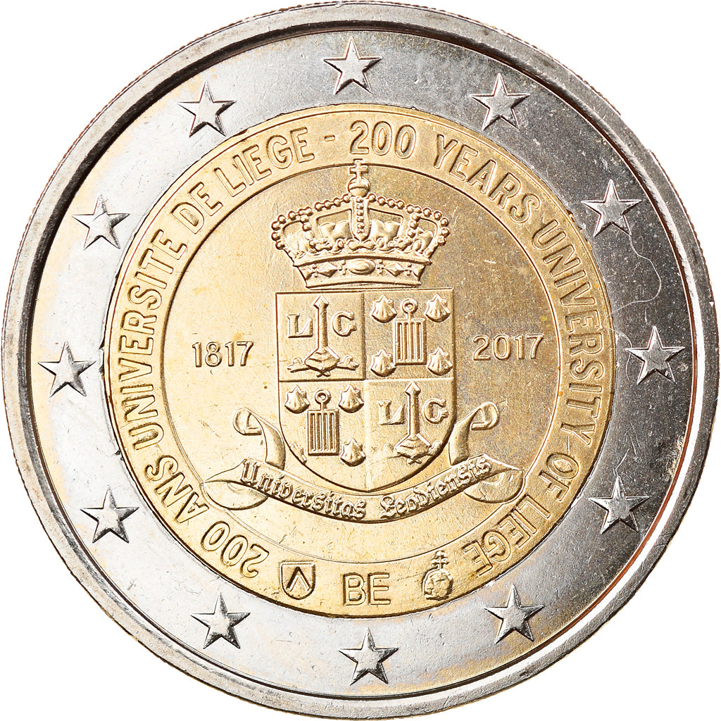 Belgium, 2 Euro, Université de Liège, 2017, MS(63), Bi-Metallic, KM:New