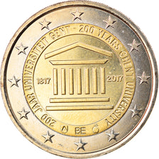 Belgium, 2 Euro, 200 ans Ghent University, 2017, MS(63), Bi-Metallic, KM:New