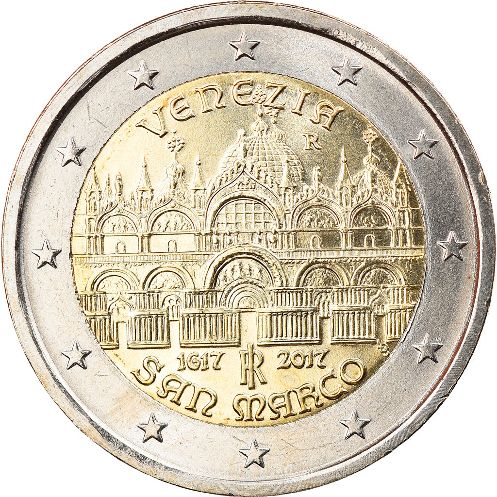Italy, 2 Euro, Basilique Saint Marc, 2017, MS(63), Bi-Metallic, KM:New