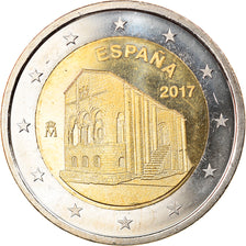 Spain, 2 Euro, Églises du royaume des Asturies, 2017, MS(63), Bi-Metallic
