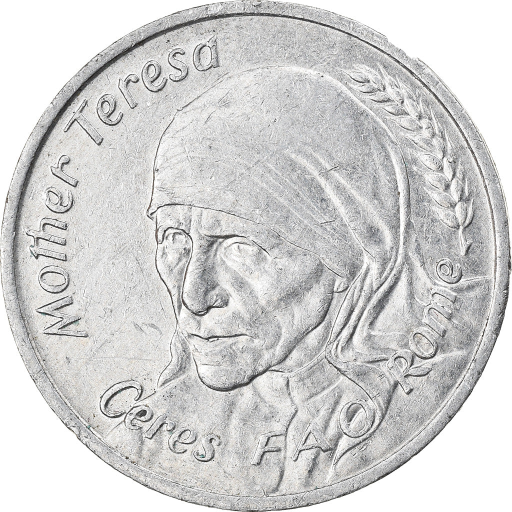 Francia, Token, Mère Thérésa, Cérès FAO, Rome, Food for All, Politics