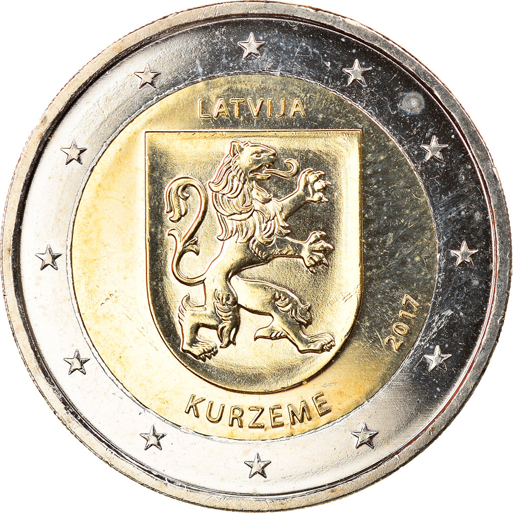 Lettonia, 2 Euro, Kurzeme, 2017, SPL, Bi-metallico, KM:New