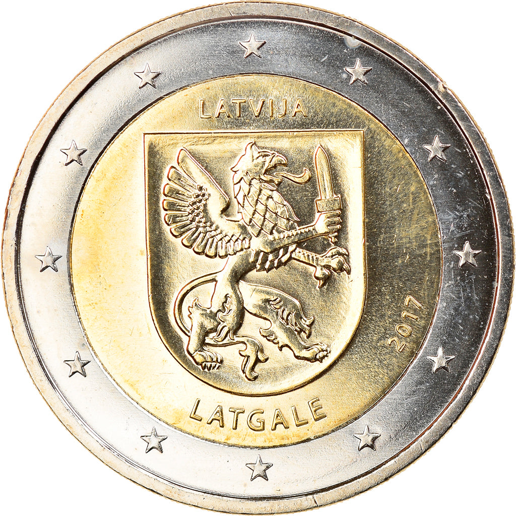 Latvia, 2 Euro, Latgale, 2017, UNZ, Bi-Metallic, KM:New