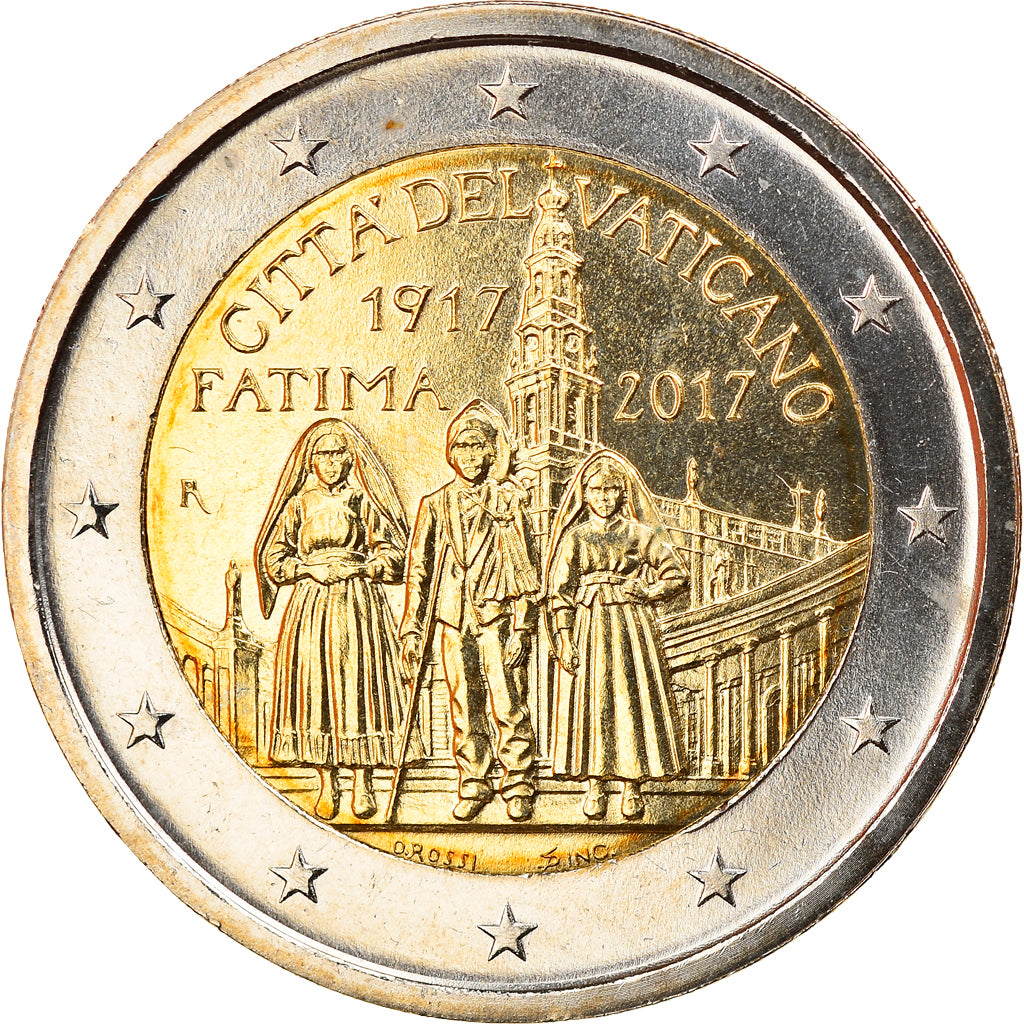Vatican, 2 Euro, 2017, MS(63), Bi-Metallic, KM:New