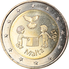 Malte, 2 Euro, La Paix, 2017, Paris, SPL, Bi-Metallic, KM:New