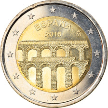 Spain, 2 Euro, Aqueduc de Ségovie, 2016, MS(63), Bi-Metallic, KM:New