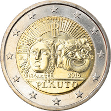 Italy, 2 Euro, Plauto, 2016, MS(63), Bi-Metallic, KM:New