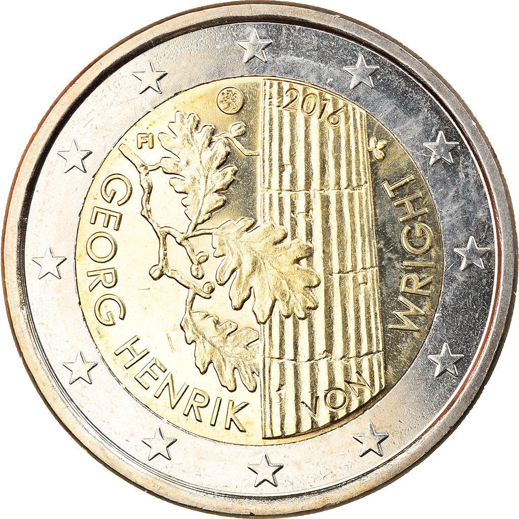 Finland, 2 Euro, Georg Henrik, 2016, MS(63), Bi-Metallic, KM:New