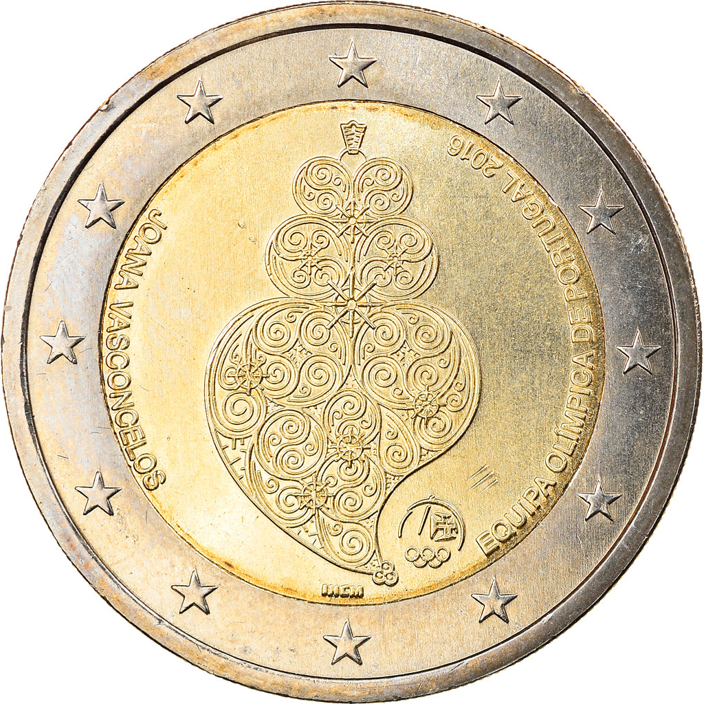 Portugal, 2 Euro, Jeux Olympiques d'été  de Rio, 2016, Lisbon, MS(63)