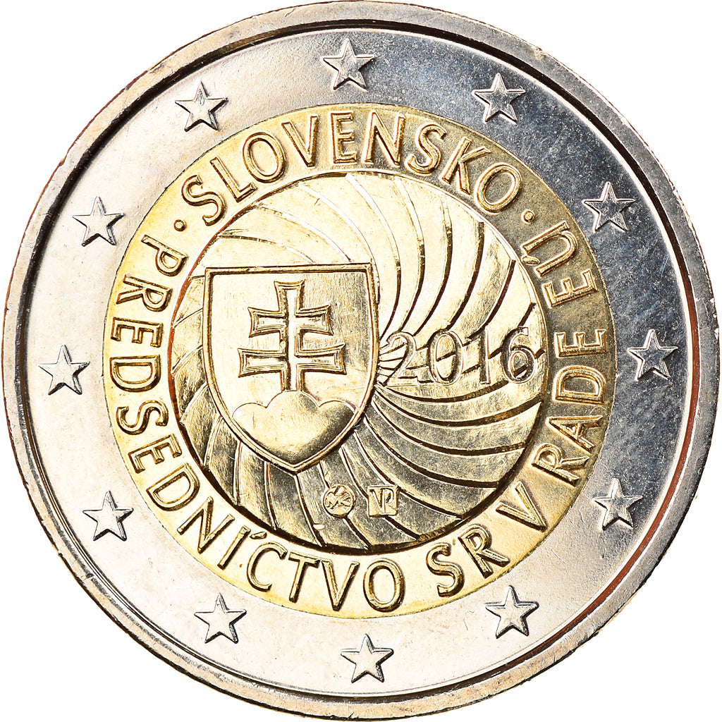 Słowacja, 2 Euro, 2016, MS(63), Bimetaliczny, KM:New
