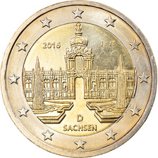 Germany, 2 Euro, Sachsen, 2016, Hambourg, MS(63), Bi-Metallic, KM:New