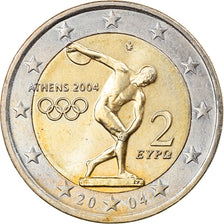 Greece, 2 Euro, 2004 Olympics, 2004, Athens, MS(63), Bi-Metallic, KM:209