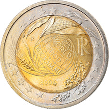 Italy, 2 Euro, World Food Programme, 2004, Rome, MS(63), Bi-Metallic, KM:237