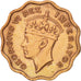 Cyprus, 1/2 Piastre, 1945, AU(50-53), Bronze, KM:22a