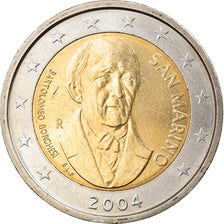San Marino, 2 Euro, 2004, Rome, Bartolomeo Borghesi, FDC, Bi-metallico, KM:467