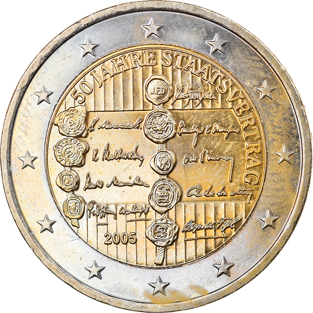 Austria, 2 Euro, 2005, Vienna, MS(63), Bi-Metallic, KM:3124