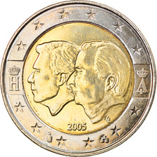 Belgium, 2 Euro, Schengen Agreement, 2005, Brussels, MS(63), Bi-Metallic, KM:240