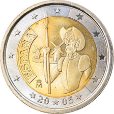 Spain, 2 Euro, Don Quichotte, 2005, Madrid, MS(63), Bi-Metallic, KM:1063