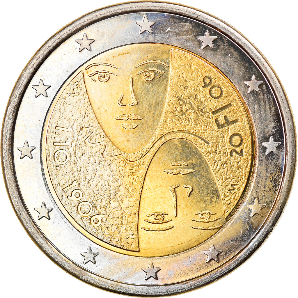 Finland, 2 Euro, Centennial of Universal Suffrage, 2006, Vantaa, MS(63)