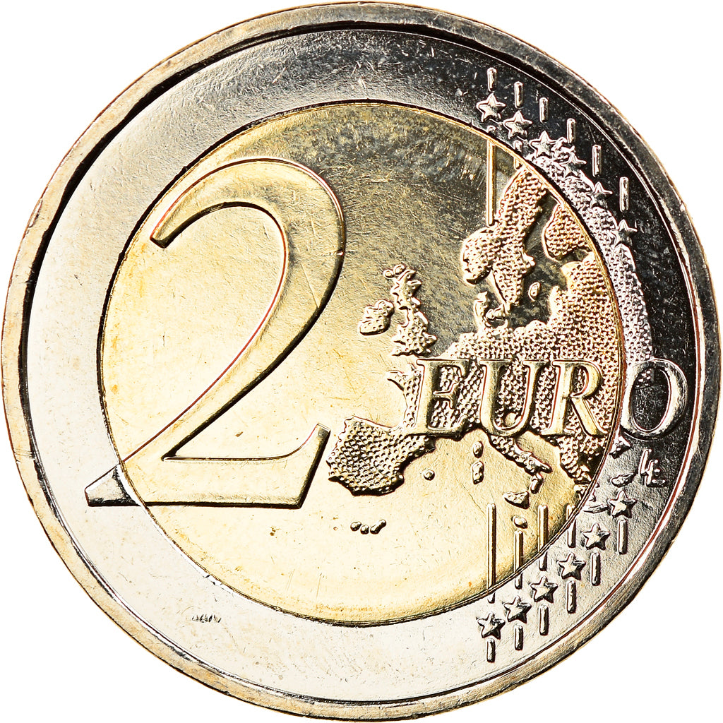 Greece, 2 Euro, Andreas Calvos, 2019, MS(63), Bi-Metallic, KM:New