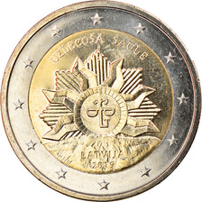 Latvia, 2 Euro, The rising sun, 2019, MS(63), Bi-Metallic, KM:New