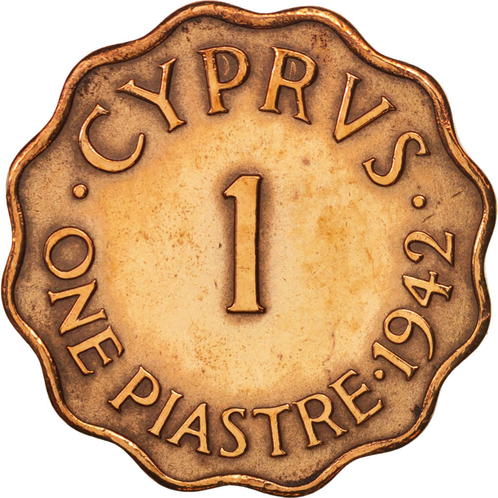 Zypern, Piastre, 1942, VZ, Bronze, KM:23a