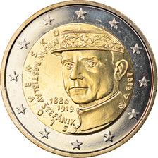 Slovakia, 2 Euro, Milan Rastislav Stefanik, 2019, MS(63), Bi-Metallic, KM:New