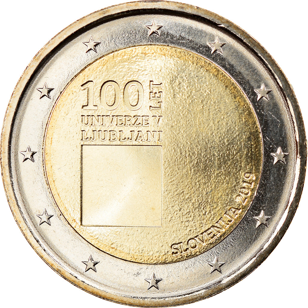 Slovénie, 2 Euro, University of Ljubljana, 2019, SPL, Bi-Metallic, KM:New
