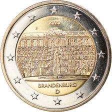 GERMANY - FEDERAL REPUBLIC, 2 Euro, Brandenburg, 2020, Stuttgart, MS(63)
