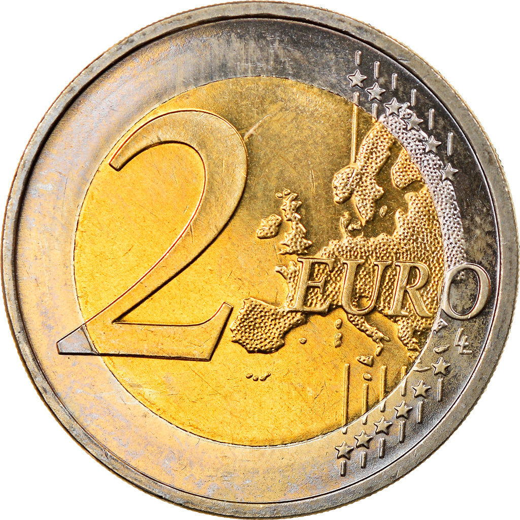 ALEMANHA - REPÚBLICA FEDERAL, 2 Euro, 2008, Stuttgart, MS(63), Bimetálico