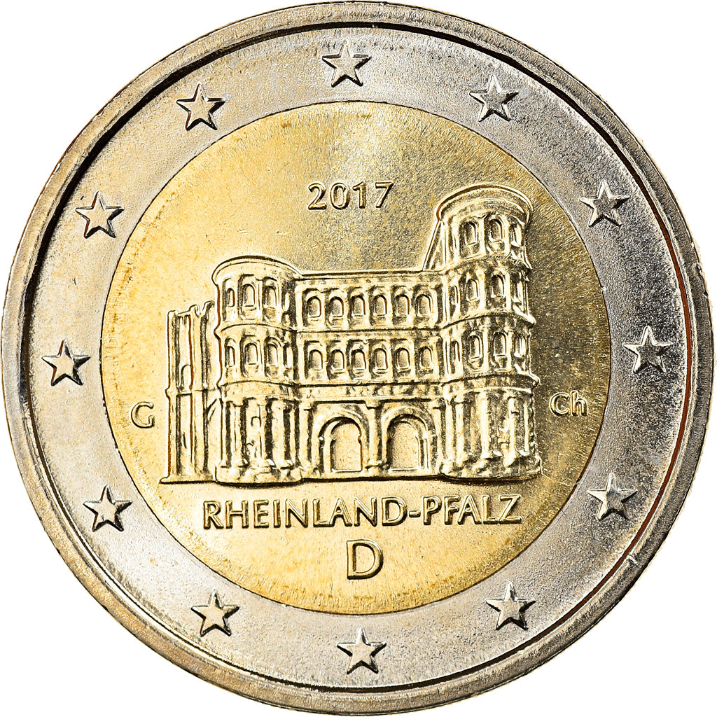GERMANIA - REPUBBLICA FEDERALE, 2 Euro, Rhénanie-Palatinat, 2017, Karlsruhe