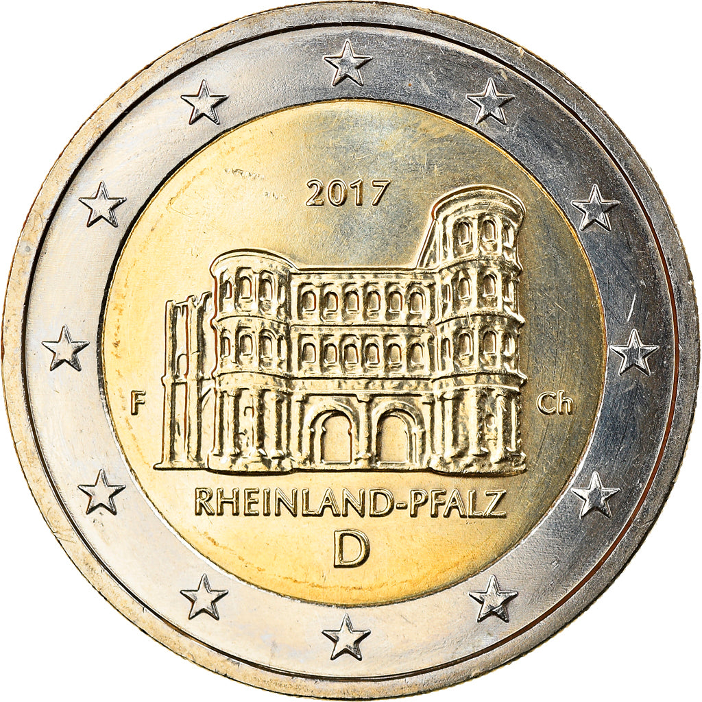 ALEMANHA - REPÚBLICA FEDERAL, 2 Euro, Rhénanie-Palatinat, 2017, Stuttgart