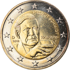Bundesrepublik Deutschland, 2 Euro, Helmut Schmidt, 2018, Stuttgart, UNZ