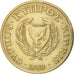 Monnaie, Chypre, 20 Cents, 1989, TTB+, Nickel-brass, KM:62.1