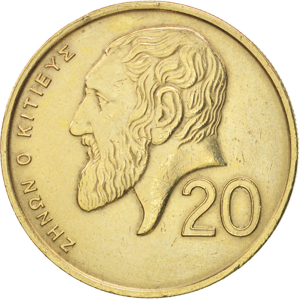 Coin, Cyprus, 20 Cents, 1989, AU(50-53), Nickel-brass, KM:62.1
