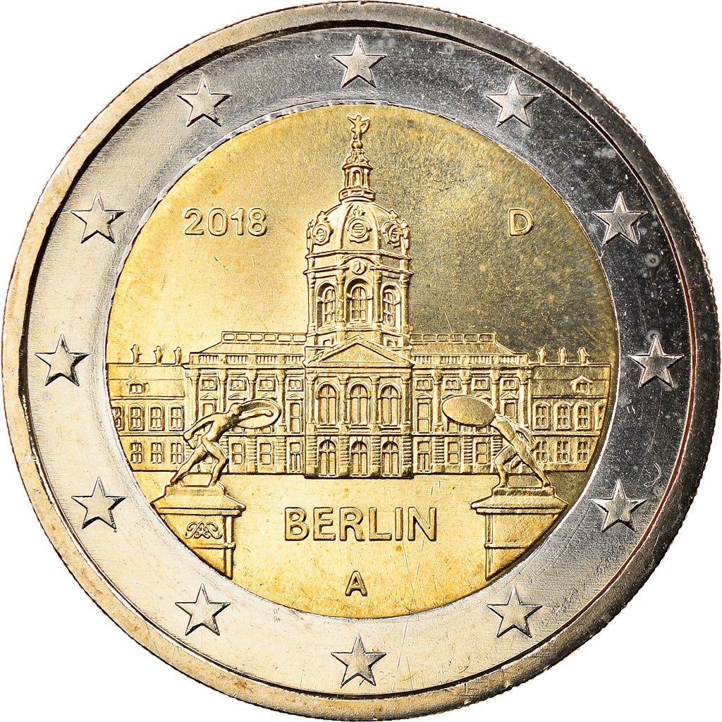 GERMANY - FEDERAL REPUBLIC, 2 Euro, Berlin, 2018, Berlin, MS(63), Bi-Metallic