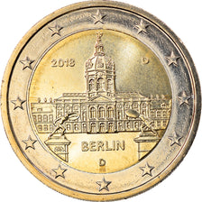 Germany, 2 Euro, Ville de Berlin, 2018, Munich, MS(63), Bi-Metallic, KM:New