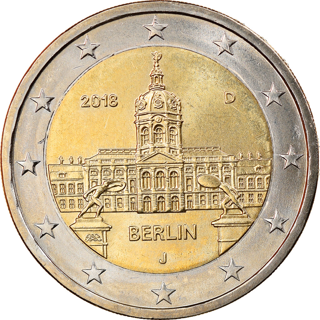 Bundesrepublik Deutschland, 2 Euro, Berlin, 2018, Hambourg, UNZ, Bi-Metallic