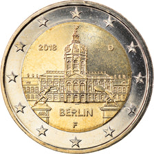 Niemcy - RFN, 2 Euro, Berlin, 2018, Stuttgart, MS(63), Bimetaliczny, KM:New