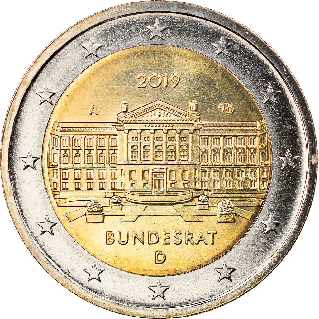 Germany, 2 Euro, Bundesrat, 2019, Berlin, MS(63), Bi-Metallic, KM:New